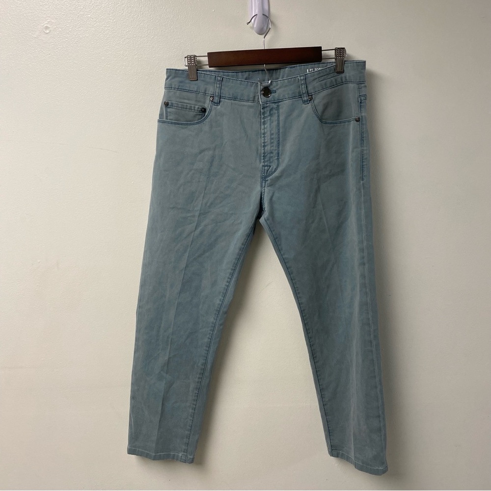 PT Torino Men’s‎ Slim Trousers Jazz 5 Pocket Blue Gray Size 34